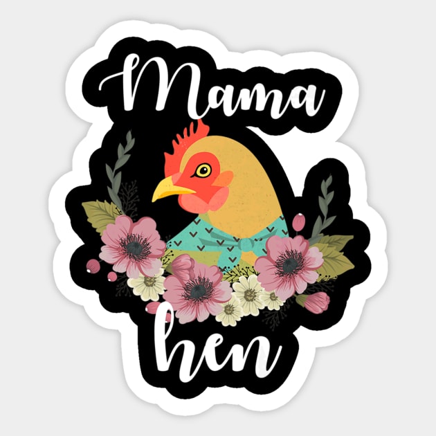 Bandana Mama Hen Chicken Mama For Christmas 2023 Sticker by Stick Figure103